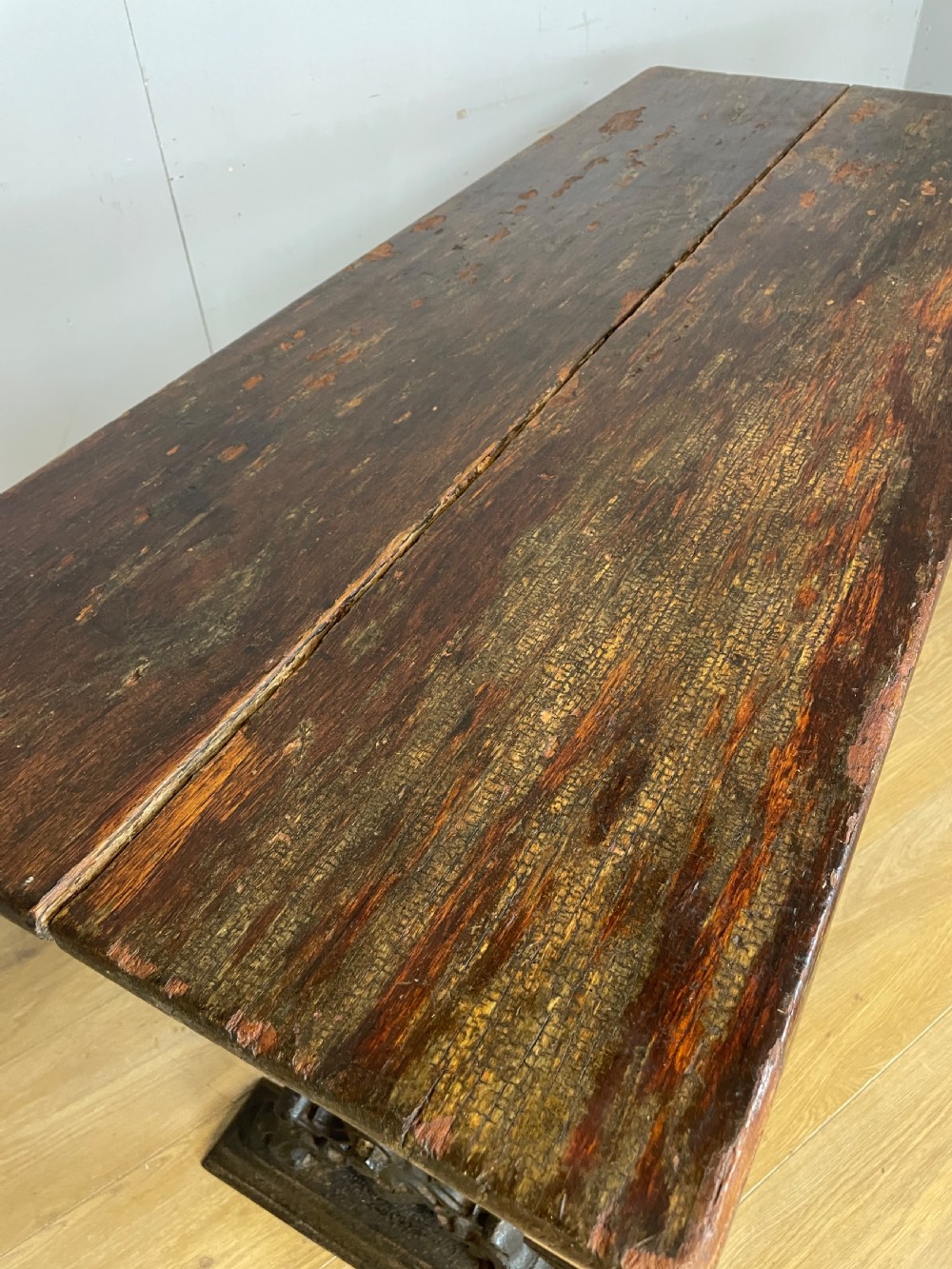 C19TH cast iron pub table  View V