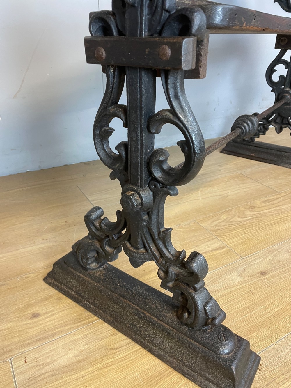 C19TH cast iron pub table  View VIII