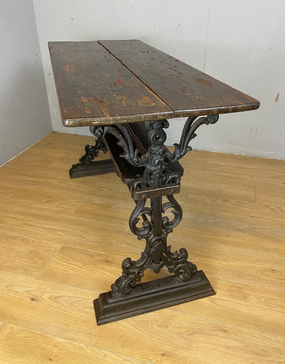 C19TH cast iron pub table  View IX
