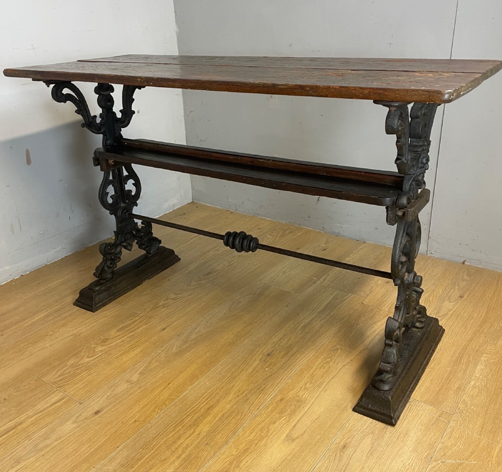 C19TH cast iron pub table  View XIII