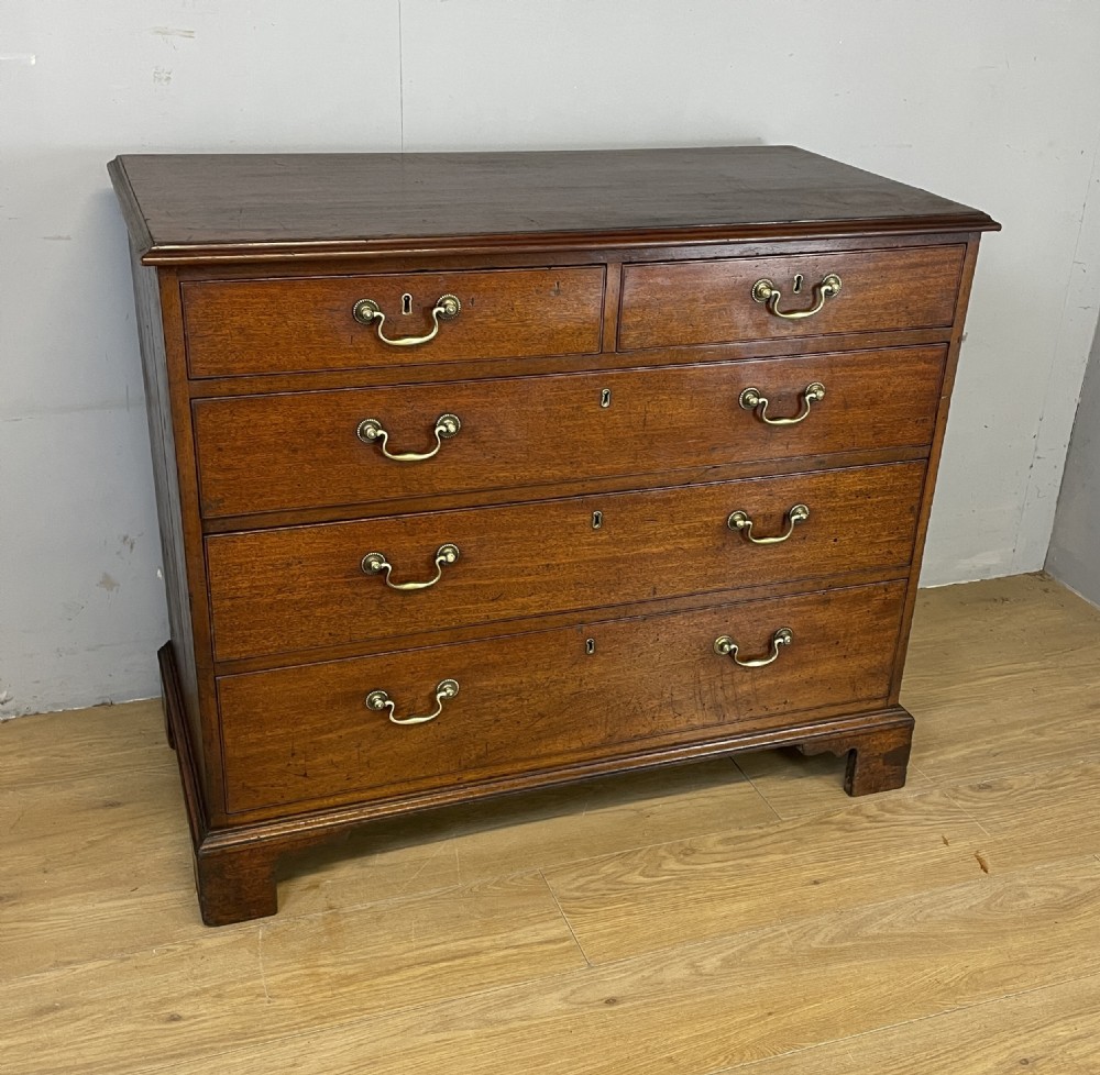 Georgian mahogany four height chest of drawers circa 1790