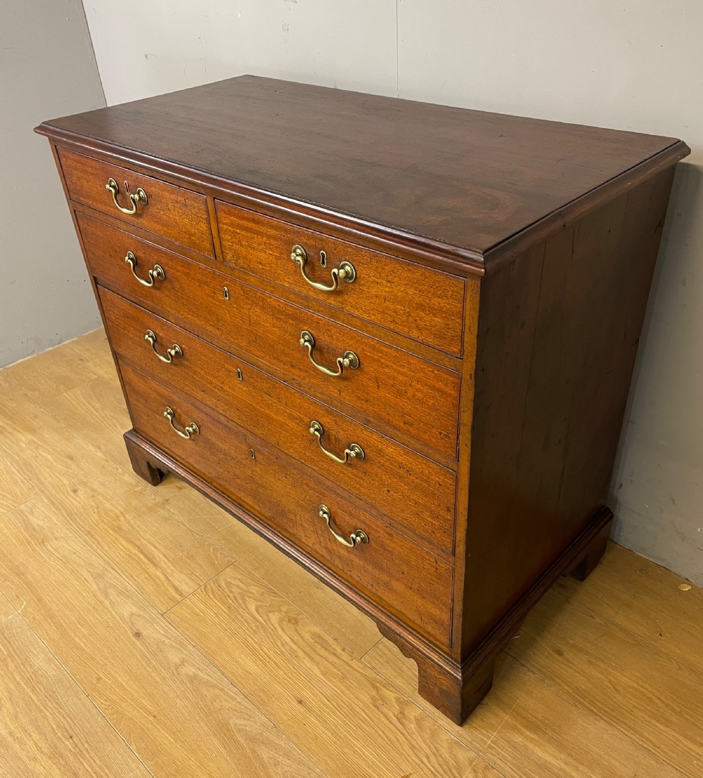 Georgian mahogany four height chest of drawers circa 1790 View II
