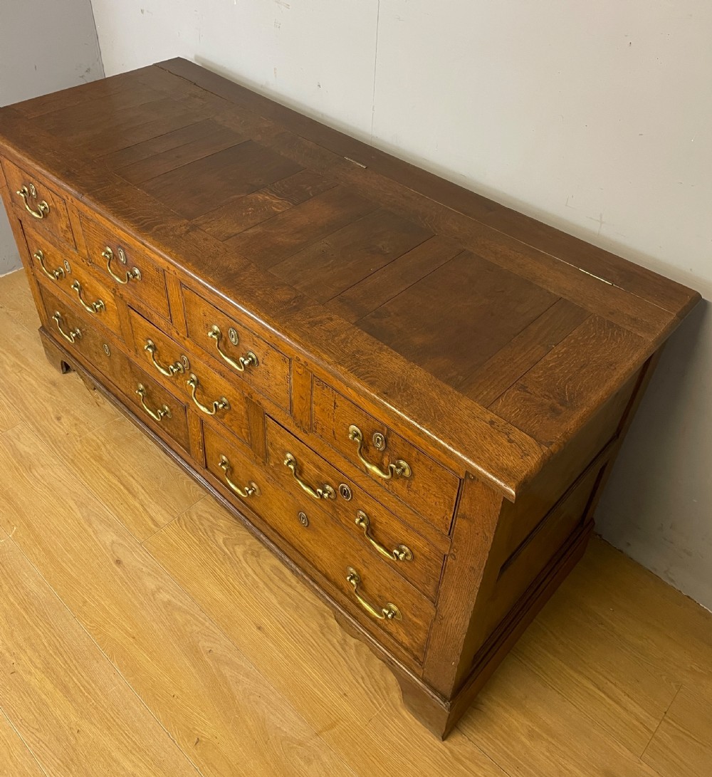 C18th Lancashire oak mule chest  View III