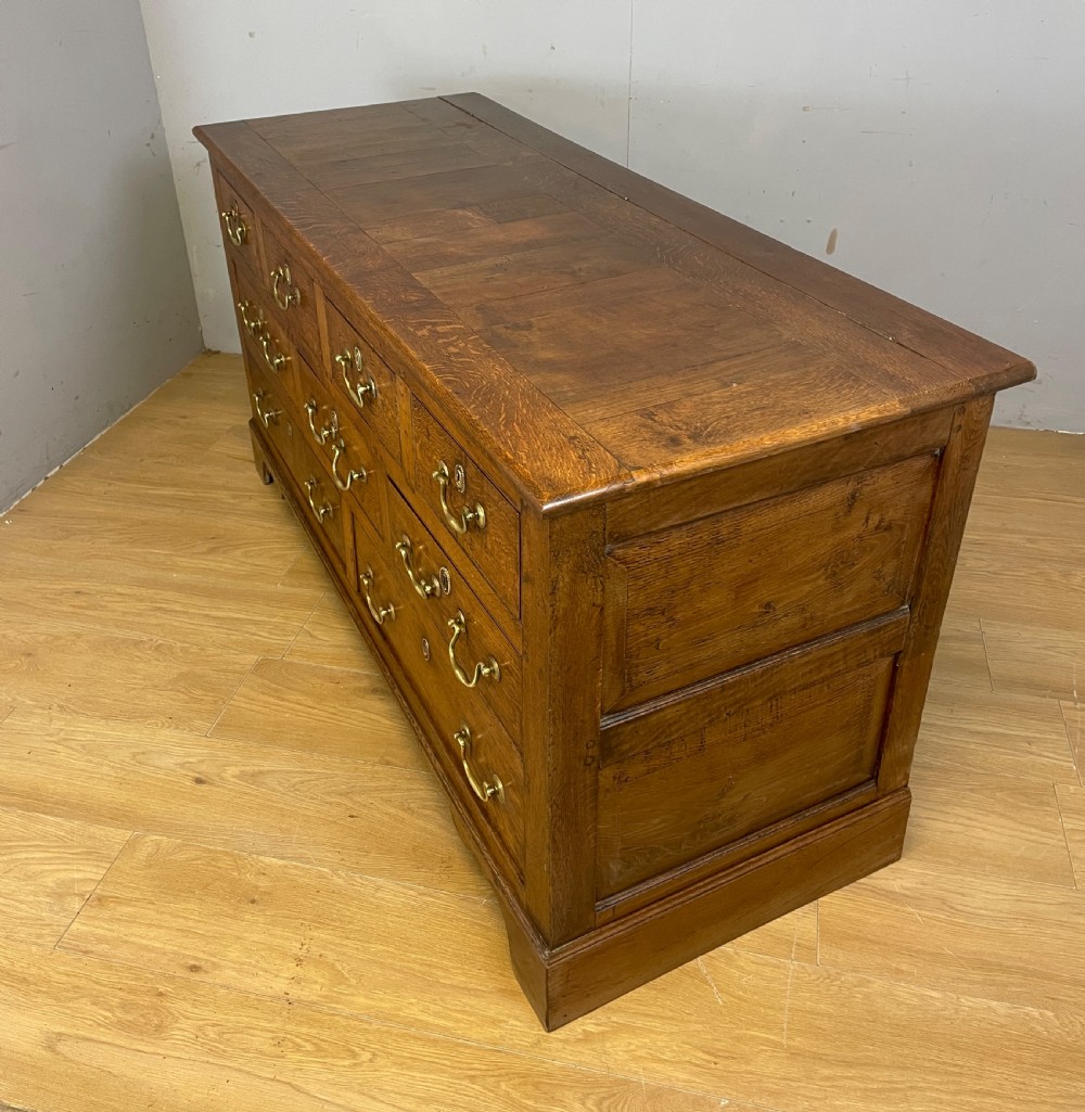 C18th Lancashire oak mule chest  View VIII