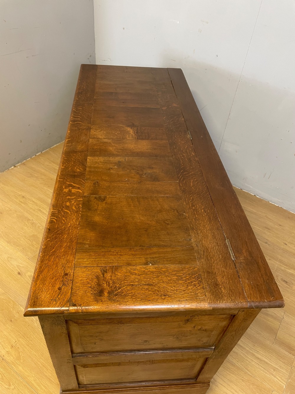 C18th Lancashire oak mule chest  View IX