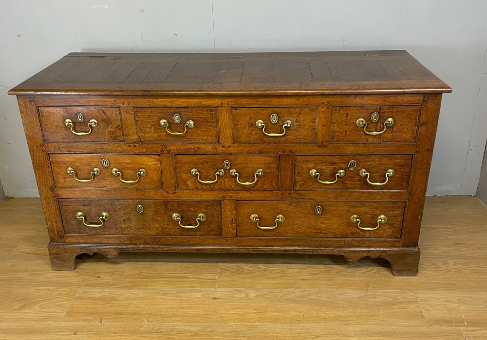C18th Lancashire oak mule chest  View XII