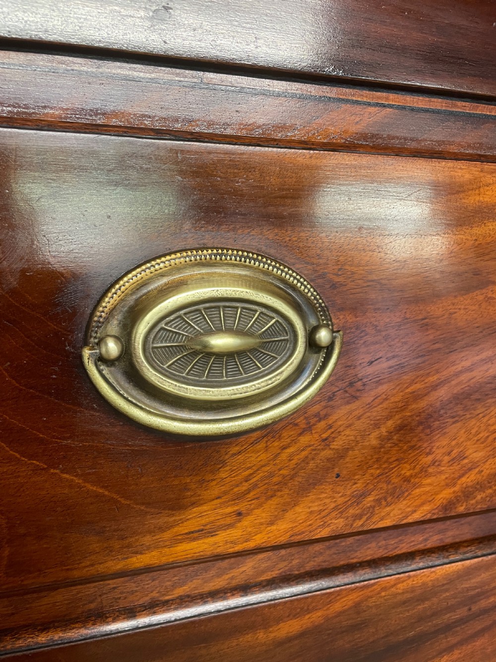 Georgian country house flame mahogany chest on chest  View VI