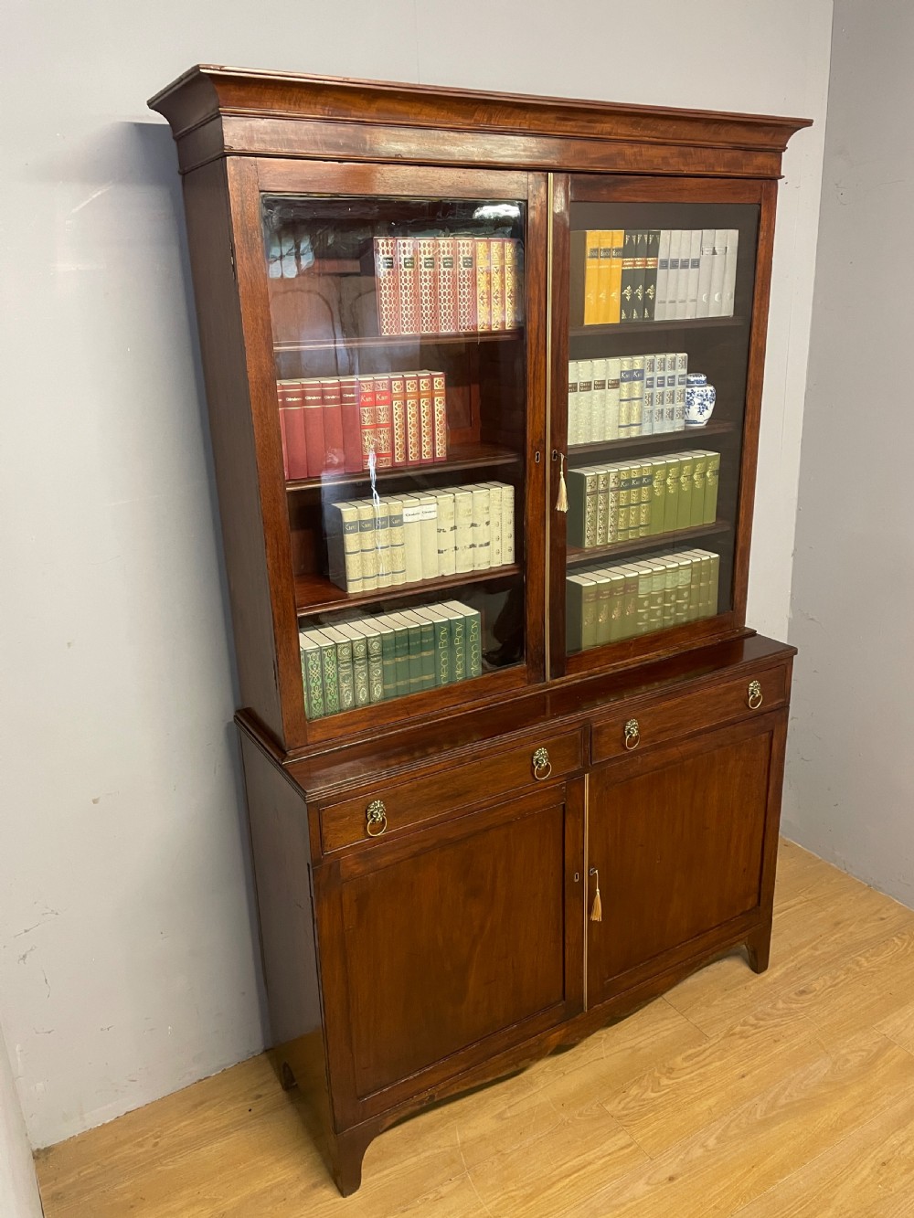 C19TH mahogany library bookcase circa 1850 View II