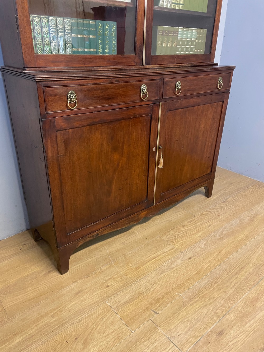 C19TH mahogany library bookcase circa 1850 View III