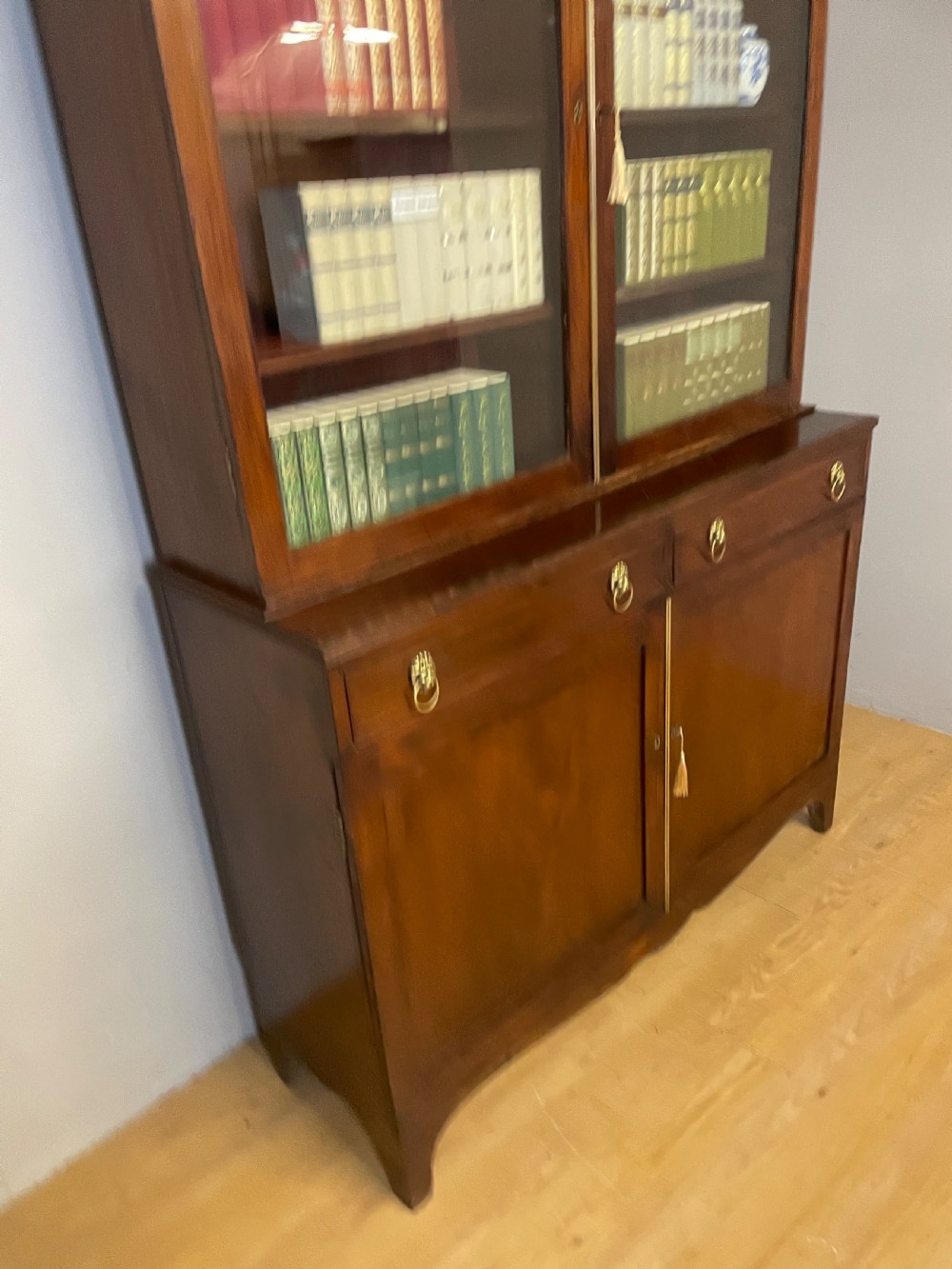 C19TH mahogany library bookcase circa 1850 View IV