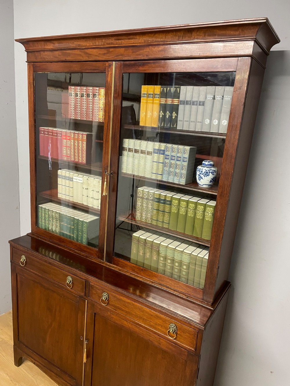 C19TH mahogany library bookcase circa 1850 View VII