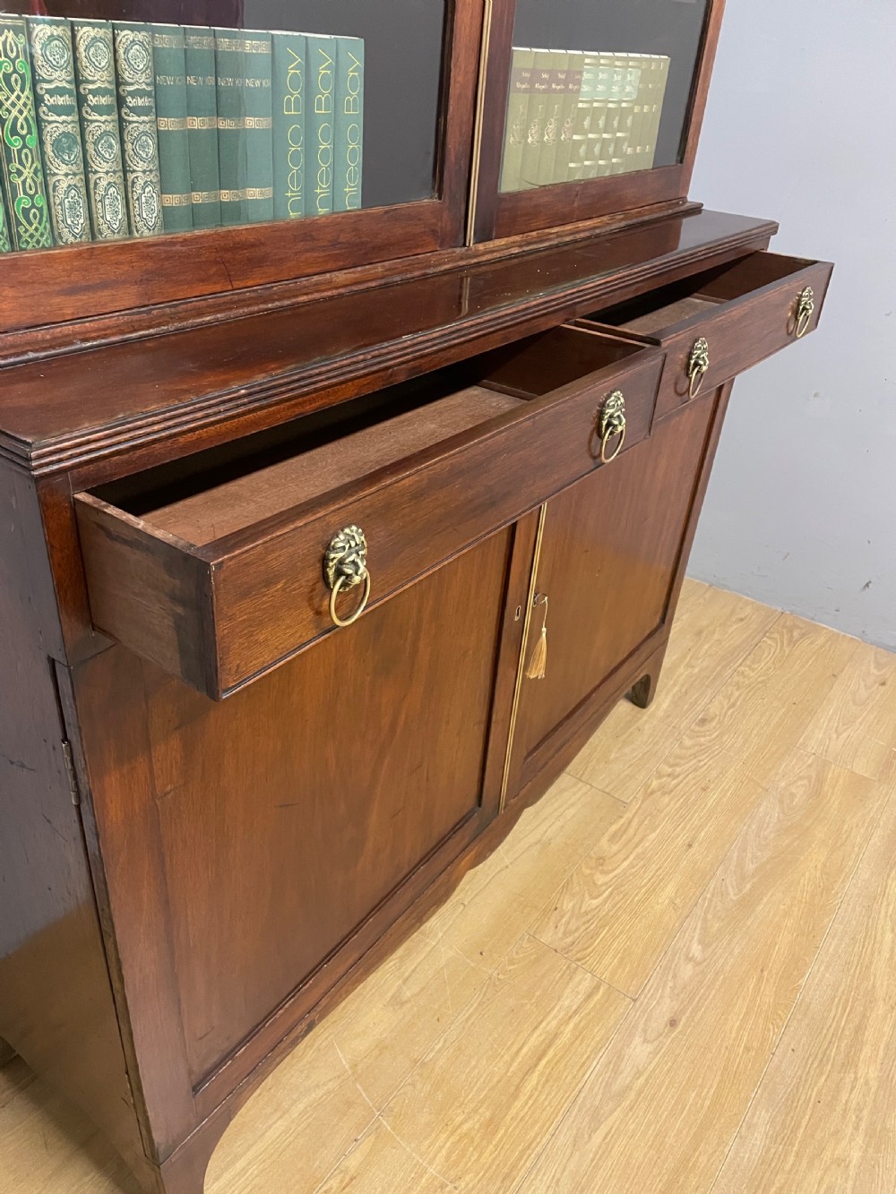 C19TH mahogany library bookcase circa 1850 View VIII