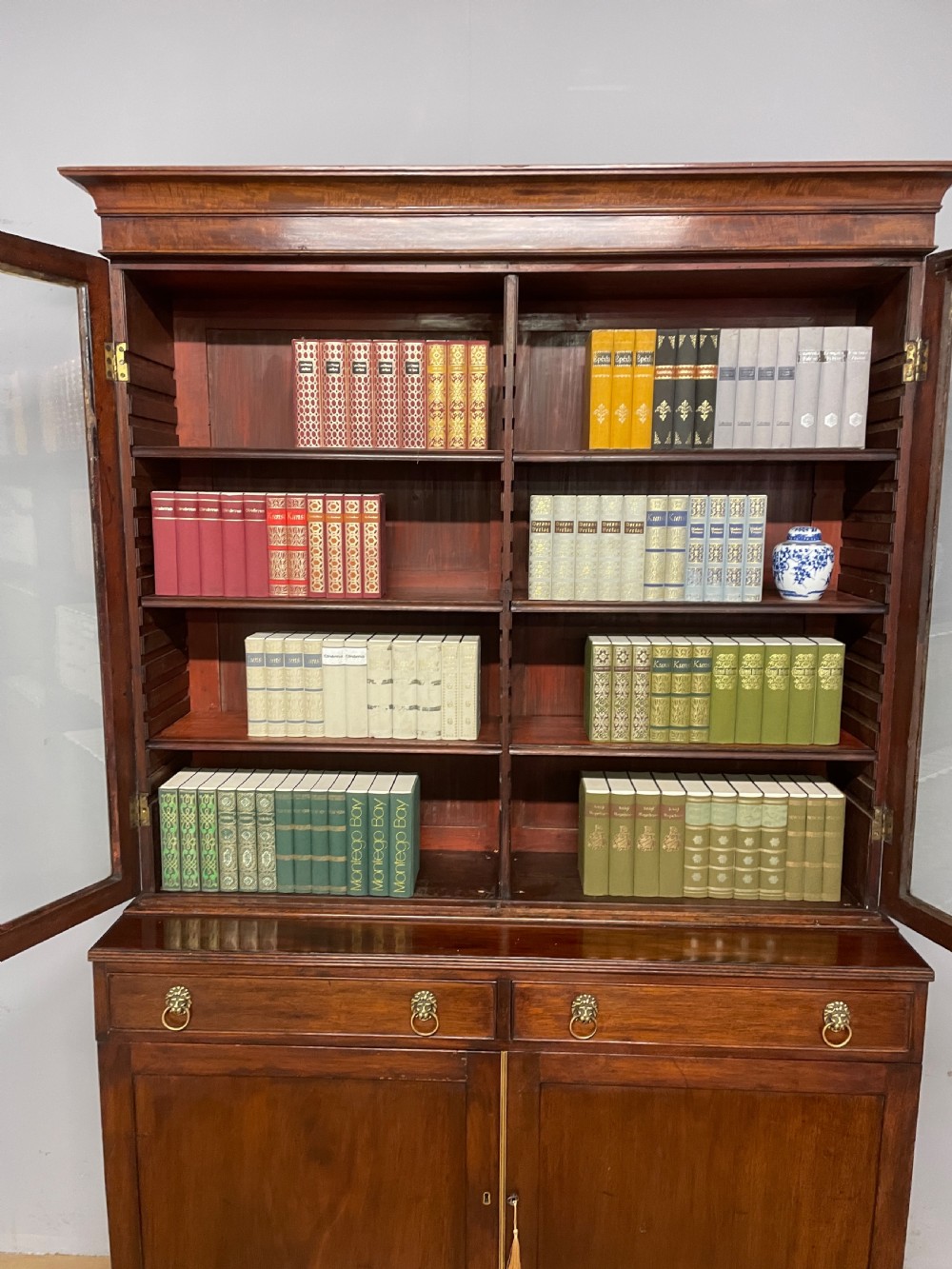 C19TH mahogany library bookcase circa 1850 View X