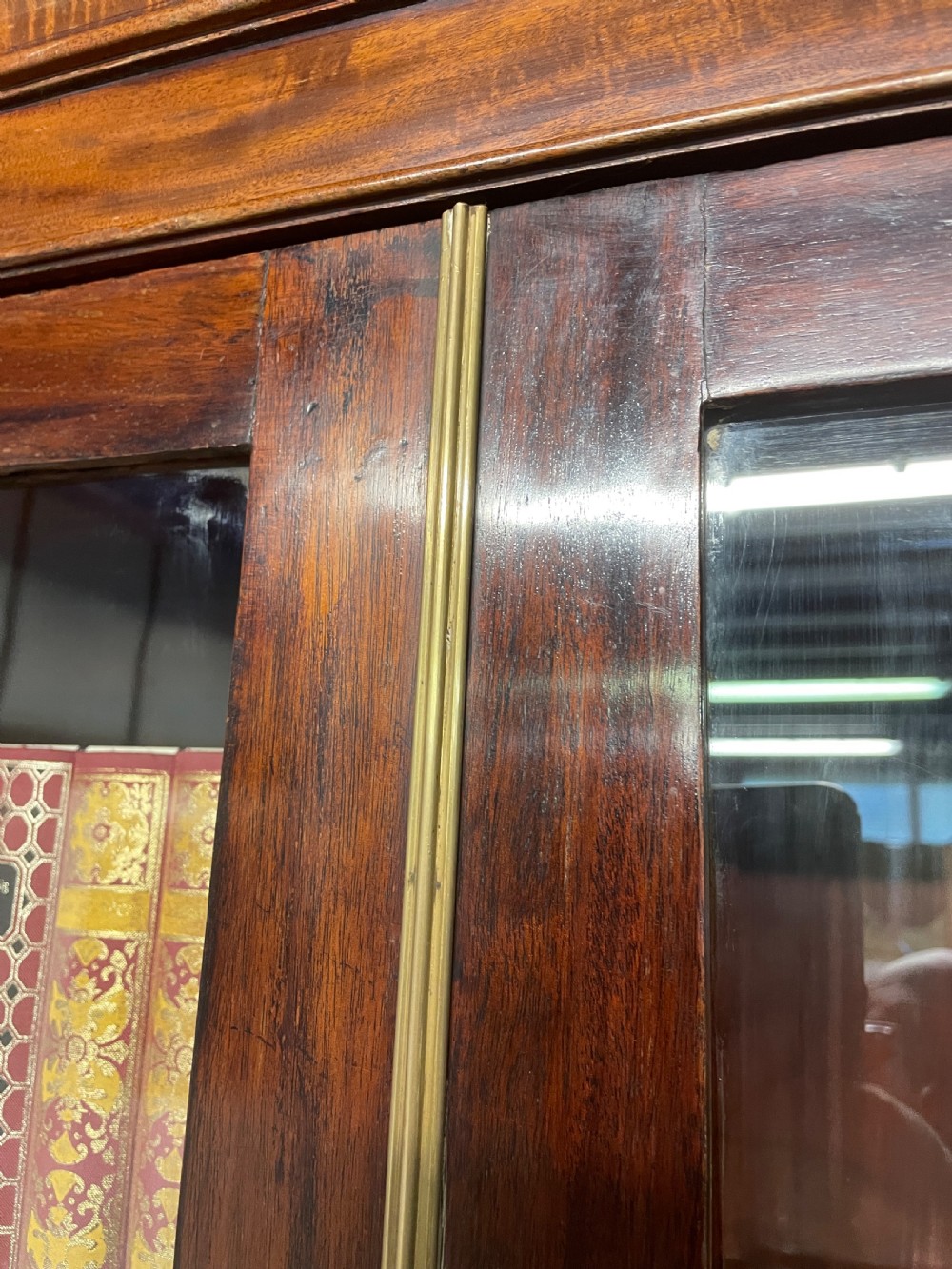 C19TH mahogany library bookcase circa 1850 View XI
