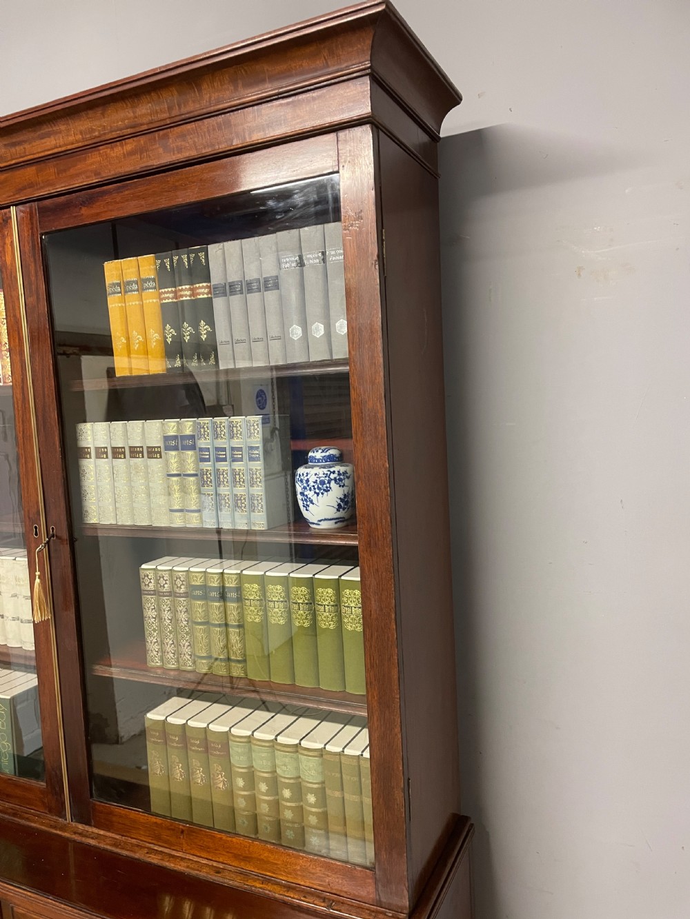 C19TH mahogany library bookcase circa 1850 View XIII