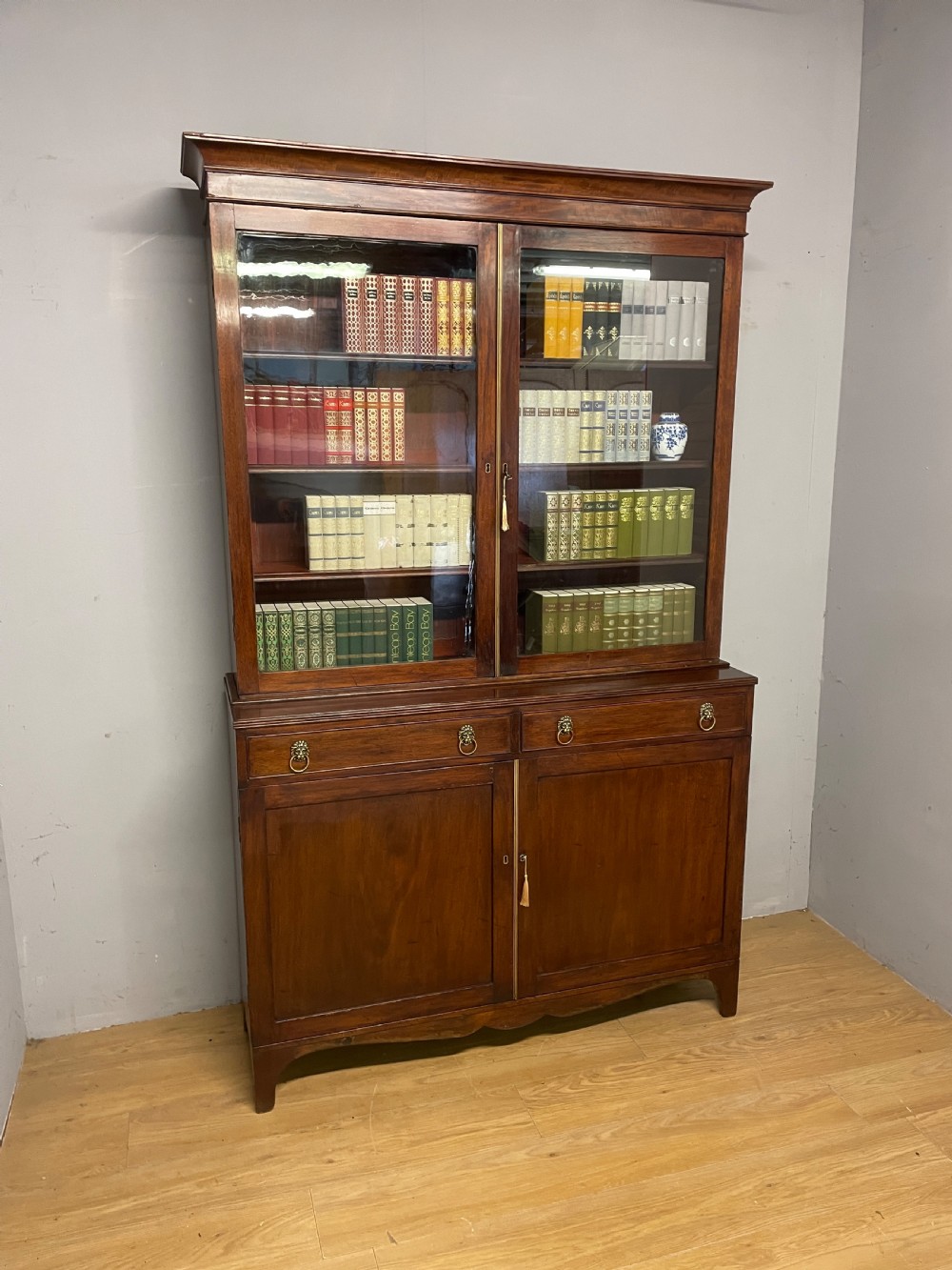 C19TH mahogany library bookcase circa 1850 View XV