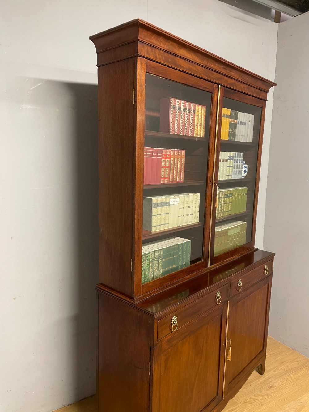 C19TH mahogany library bookcase circa 1850 View XVI