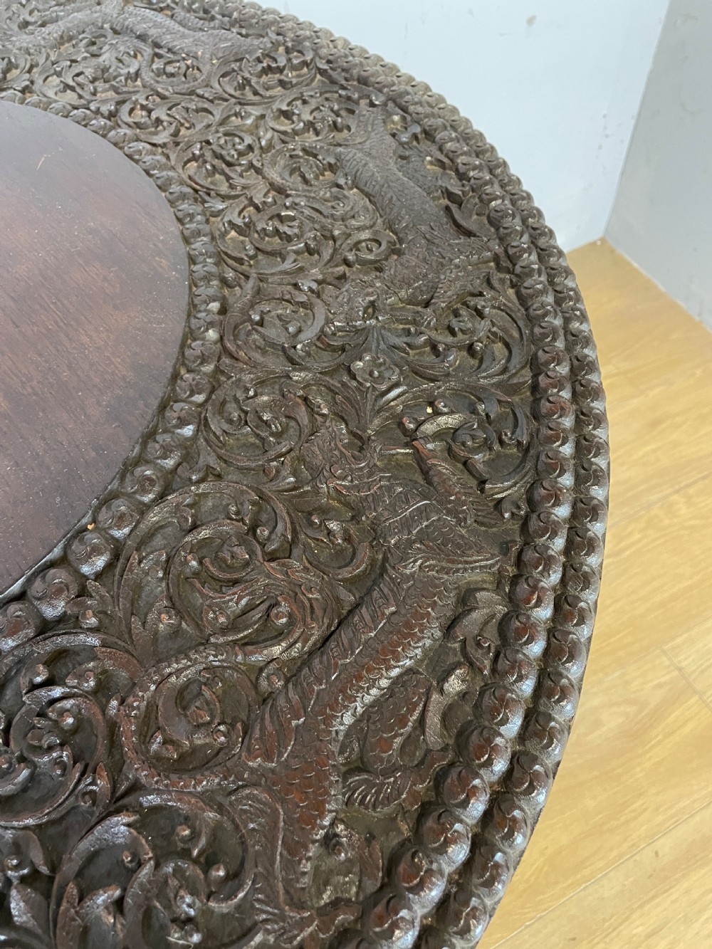 C19TH Burmese carved centre table  View VI