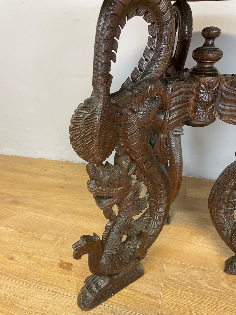 C19TH Burmese carved centre table  View XII