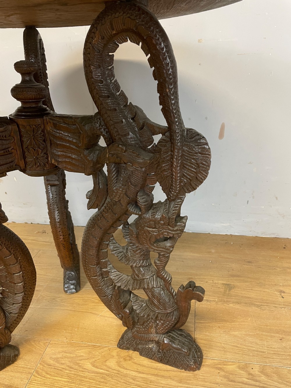 C19TH Burmese carved centre table  View XIV