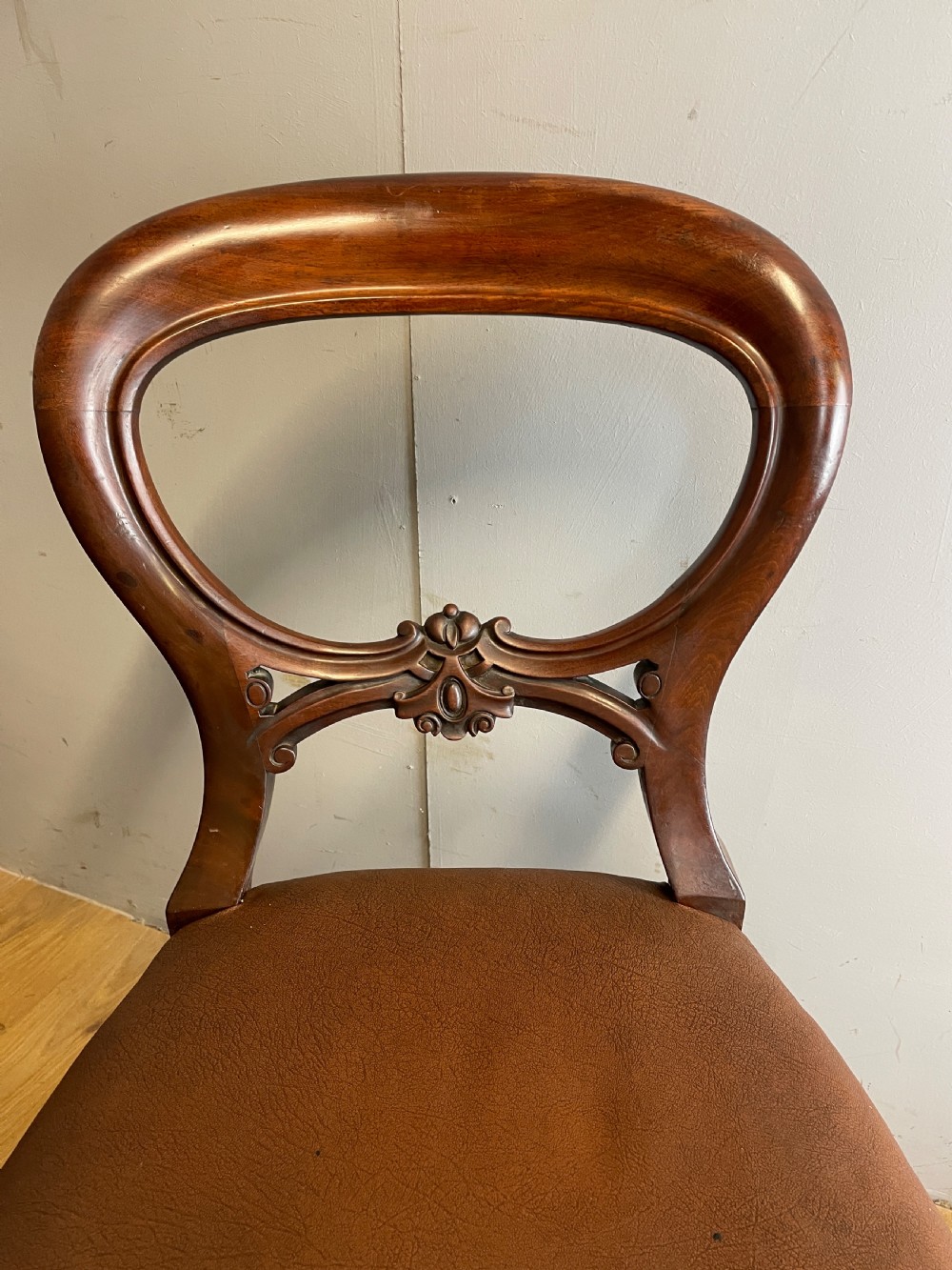 C19TH set of eight mahogany balloon back chairs by a London maker View VIII
