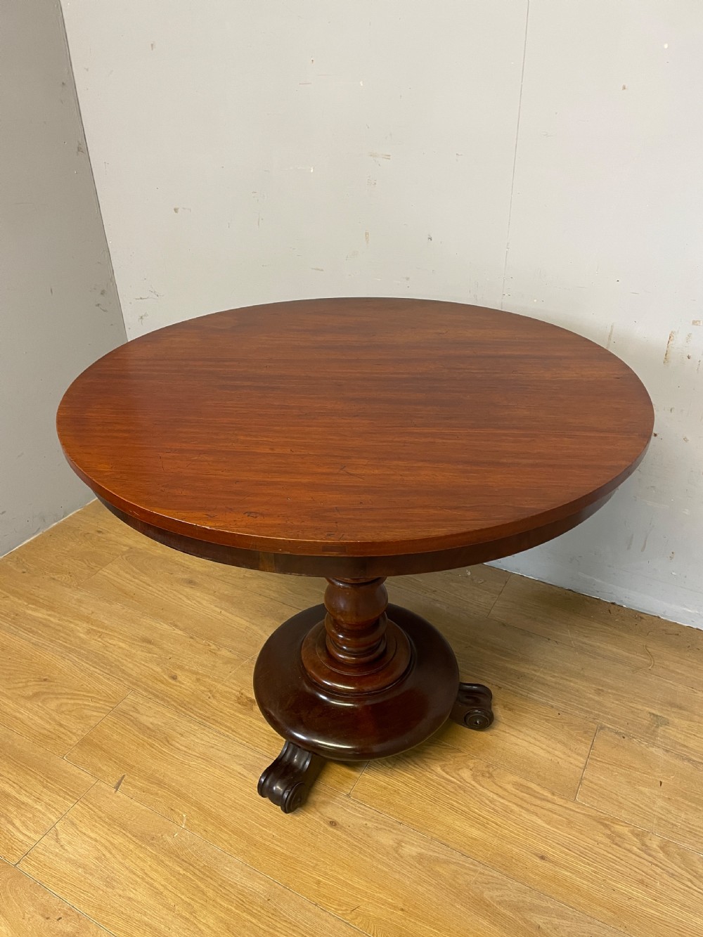 C19TH mahogany circular tilt top centre or breakfast table  View VII