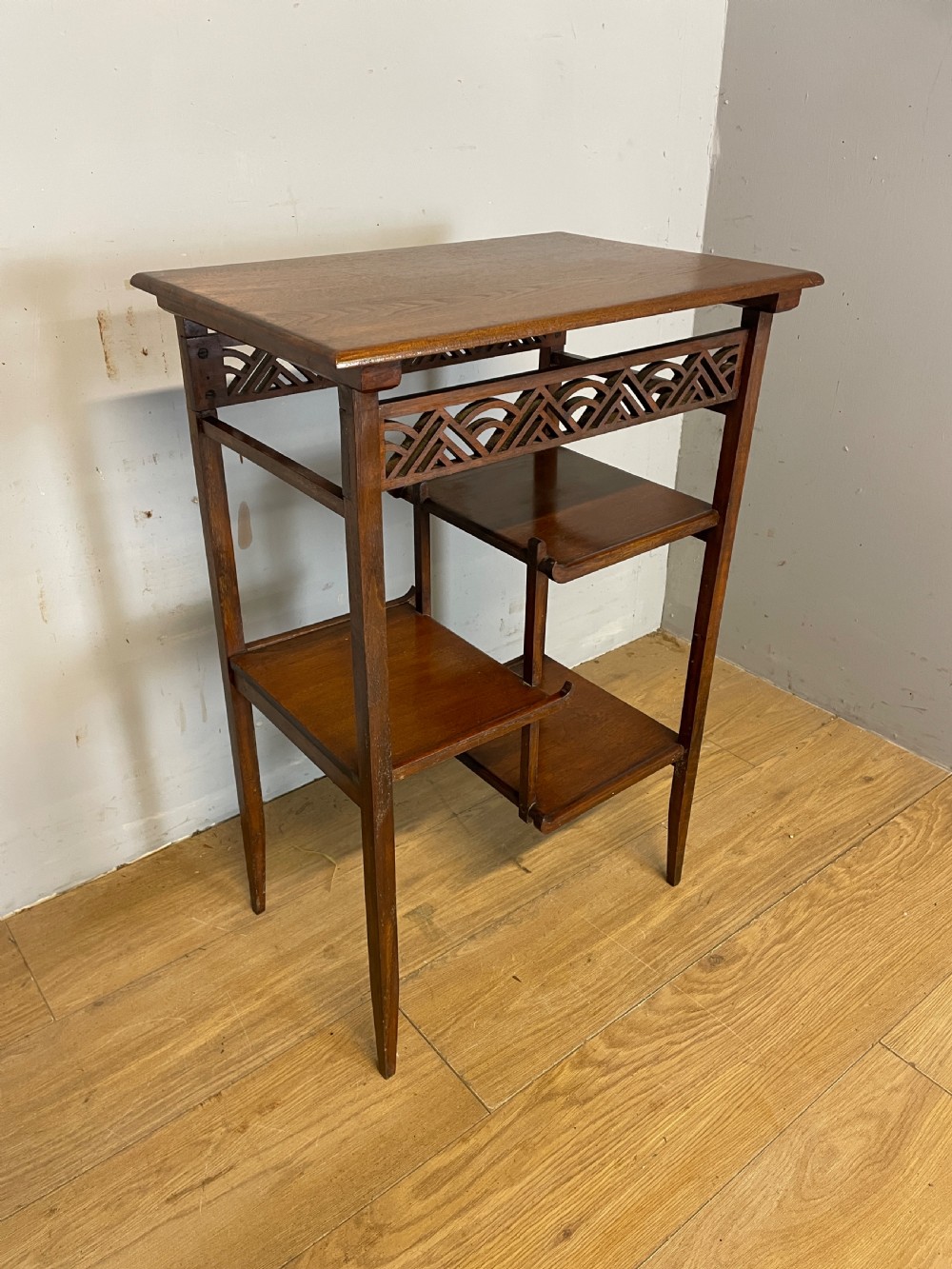 Arts and Crafts oak side table in the style of EW Godwin 