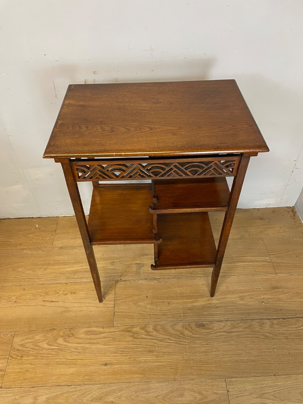 Arts and Crafts oak side table in the style of EW Godwin  View III