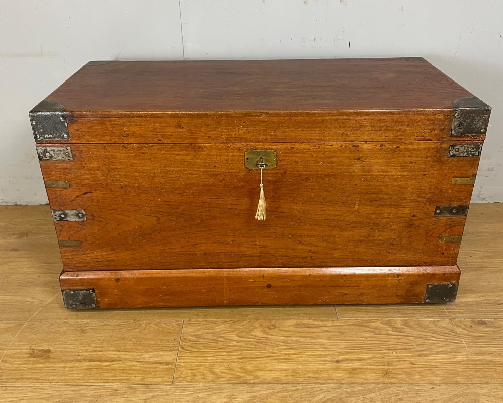 C19TH camphorwood chest with original key View II