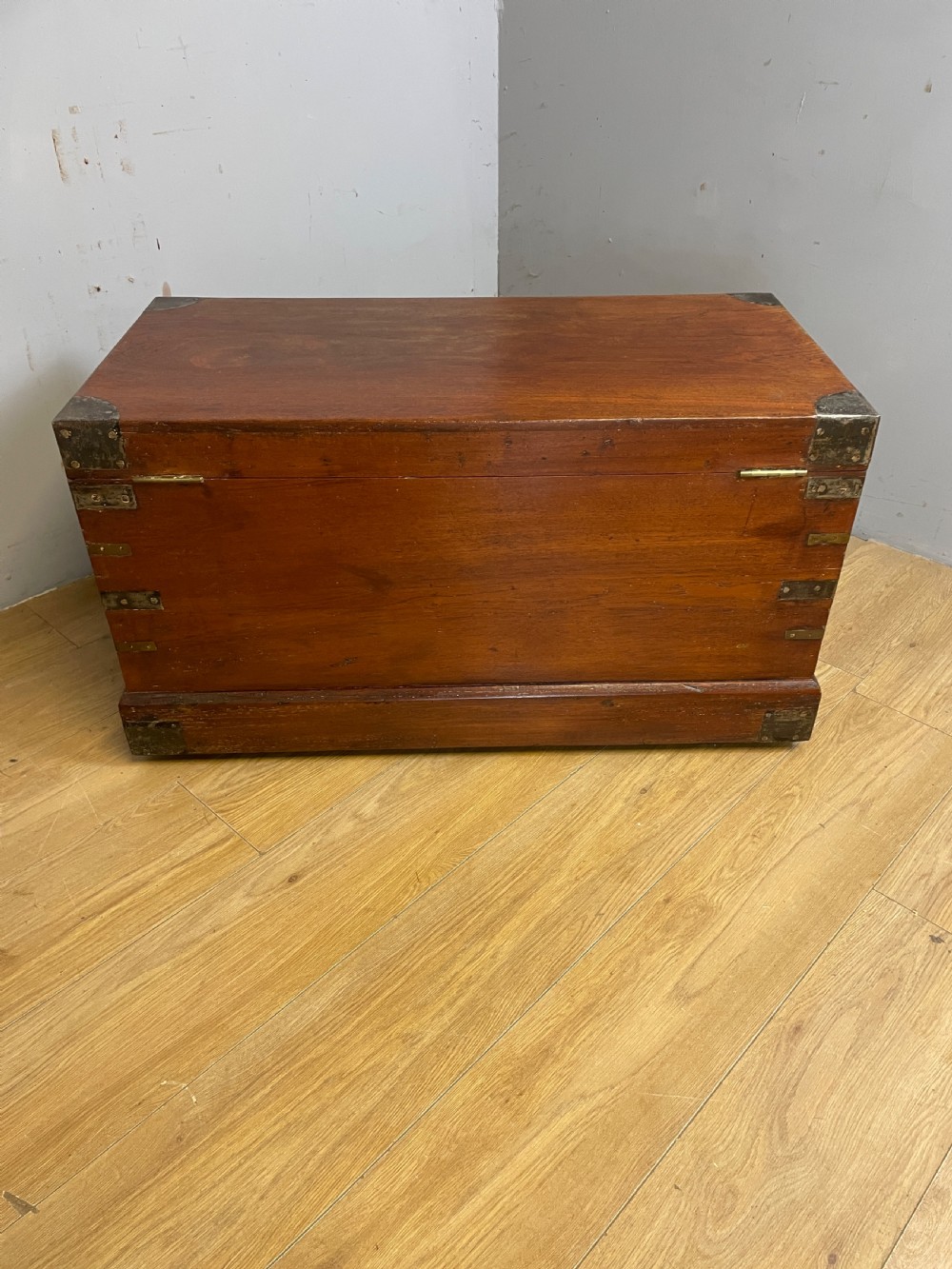 C19TH camphorwood chest with original key View X