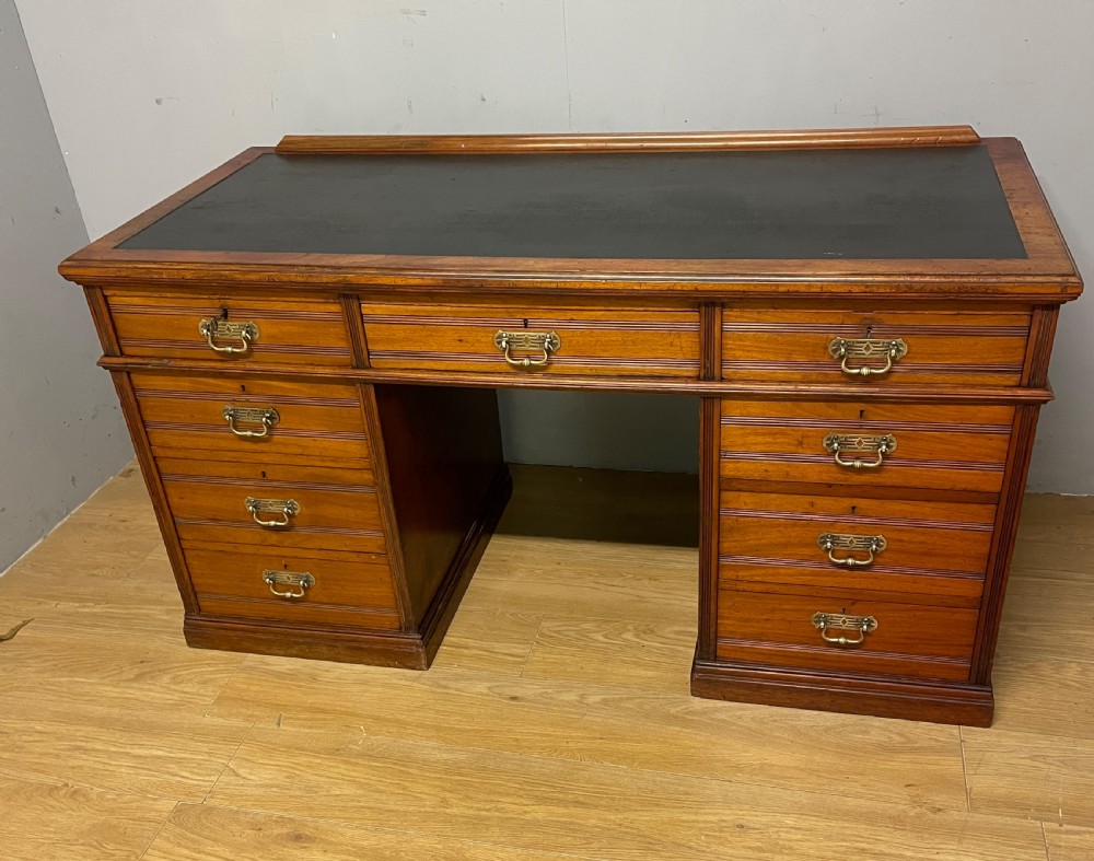 C19TH walnut estate desk in original condition  View II