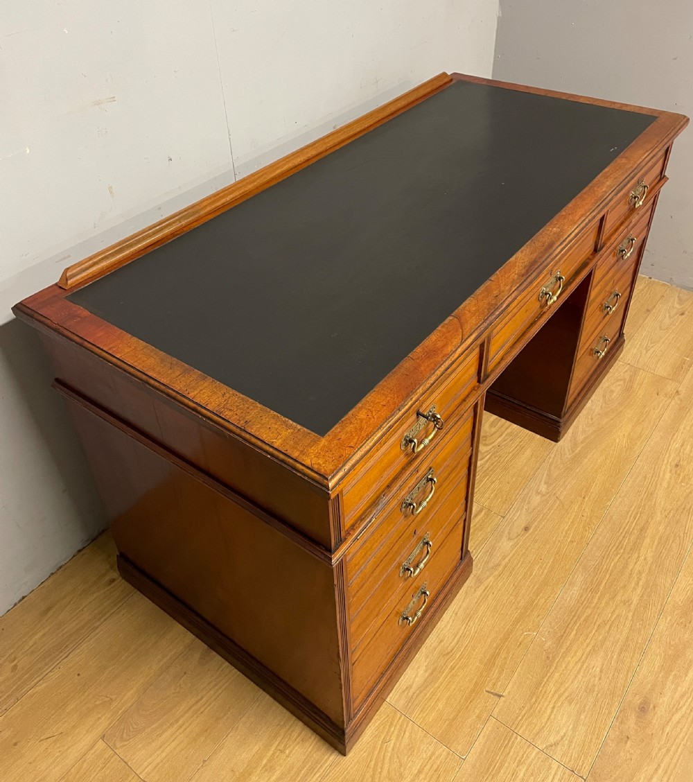 C19TH walnut estate desk in original condition  View III