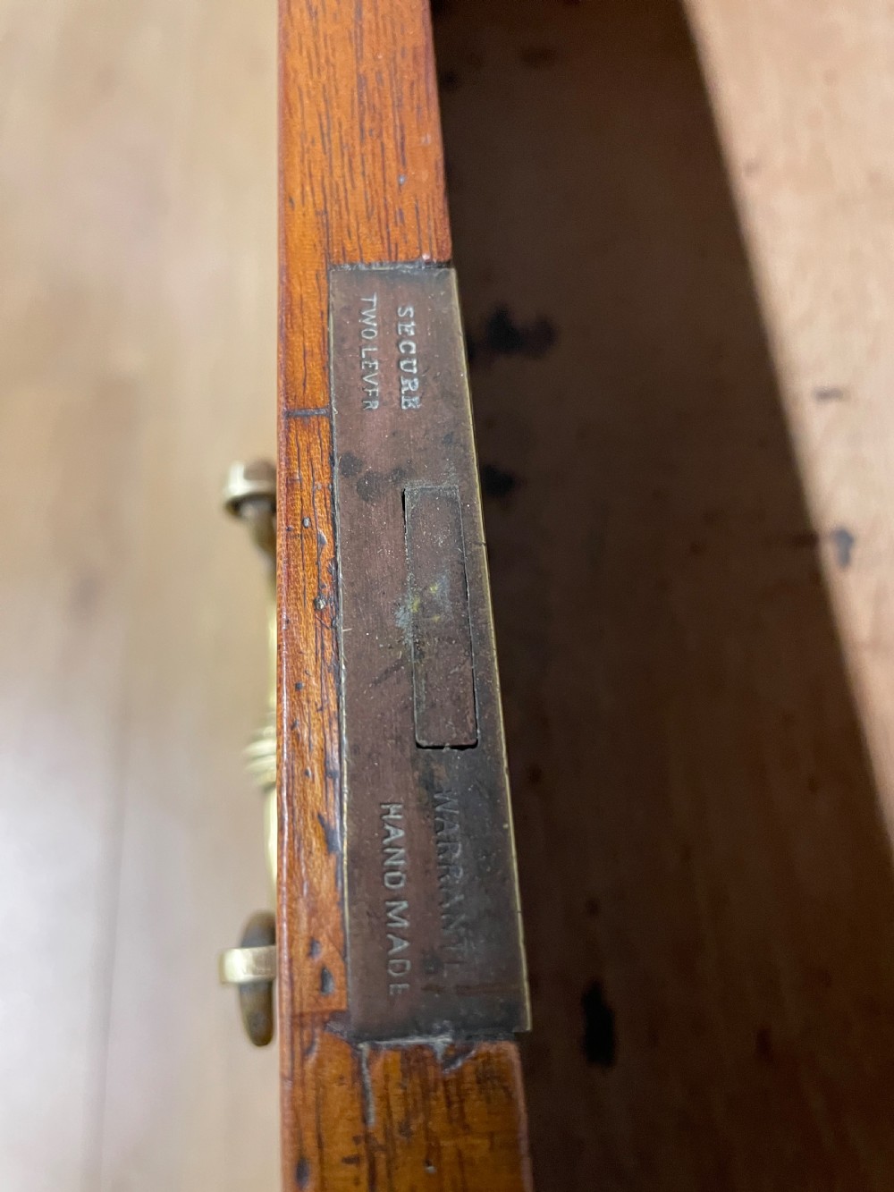 C19TH walnut estate desk in original condition  View VII