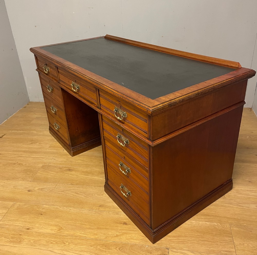 C19TH walnut estate desk in original condition  View VIII
