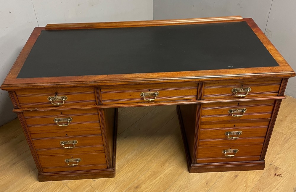 C19TH walnut estate desk in original condition  View XII