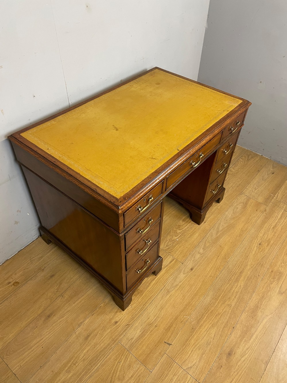 C19TH mahogany three part desk with provenance  View III