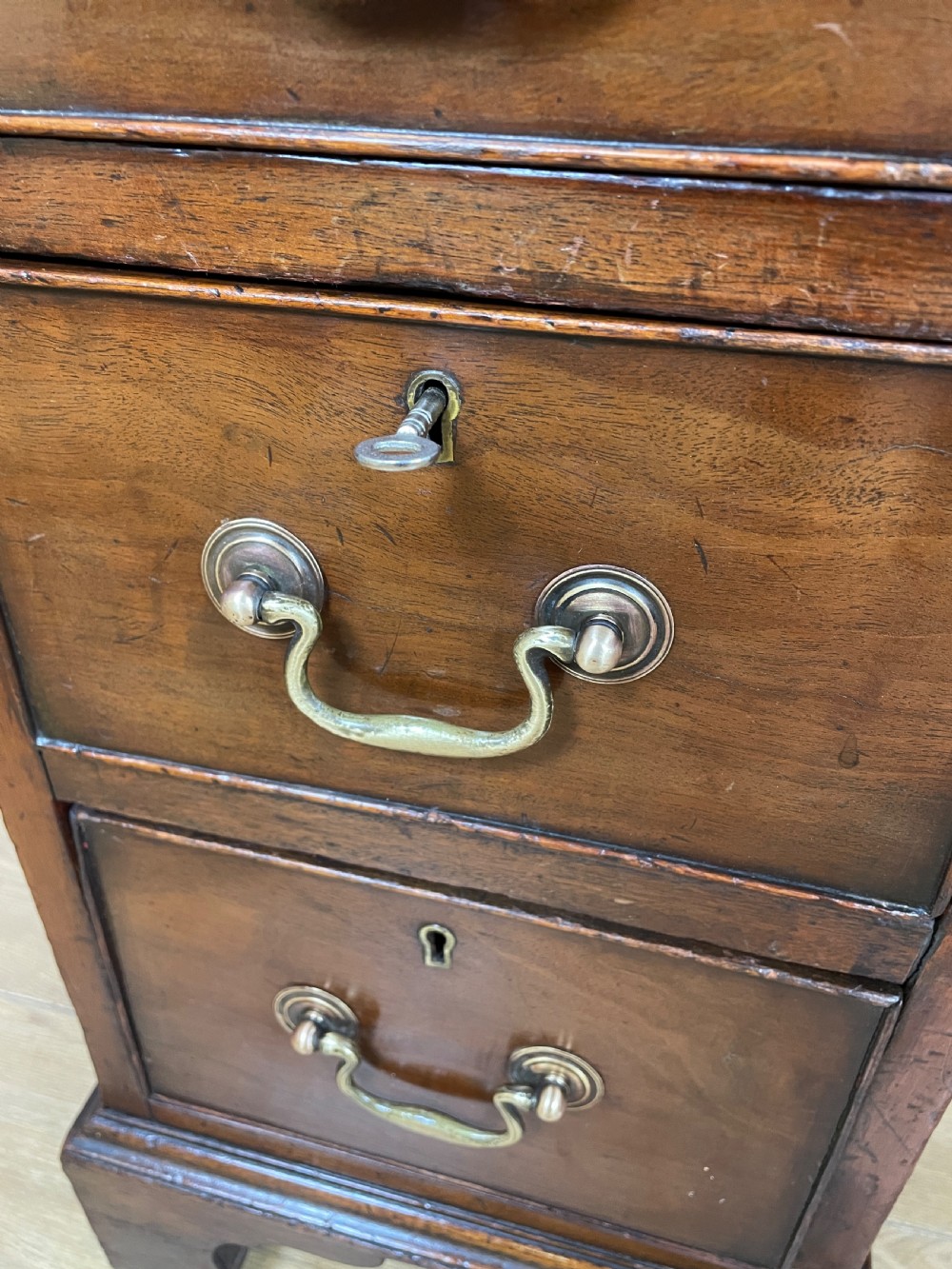 C19TH mahogany three part desk with provenance  View VII