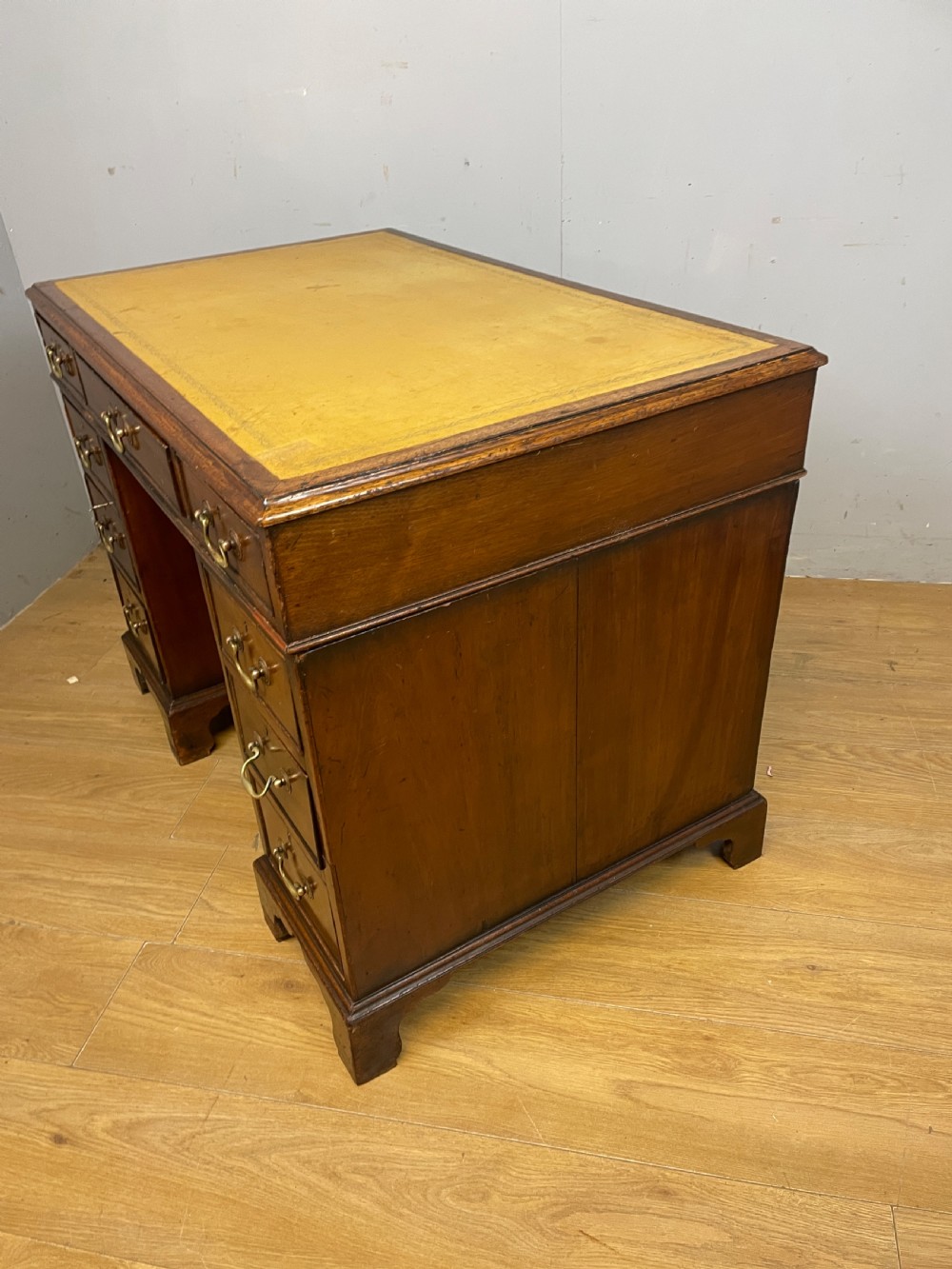 C19TH mahogany three part desk with provenance  View VIII