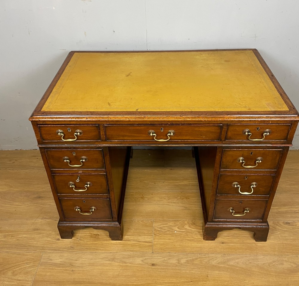 C19TH mahogany three part desk with provenance  View X