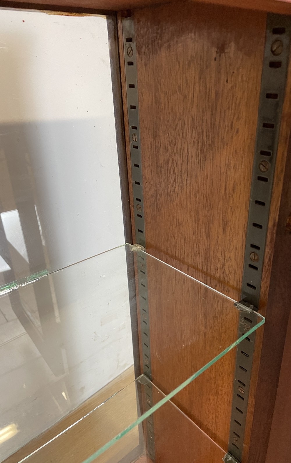 Pair of Edwardian mahogany counter top display cabinets  View VIII