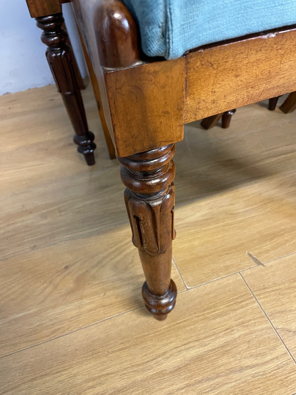 Set of six late Regency mahogany dining chairs  View IV