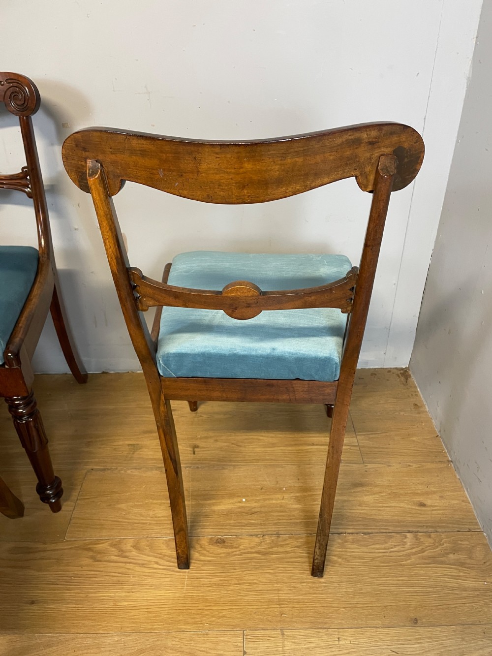 Set of six late Regency mahogany dining chairs  View VIII