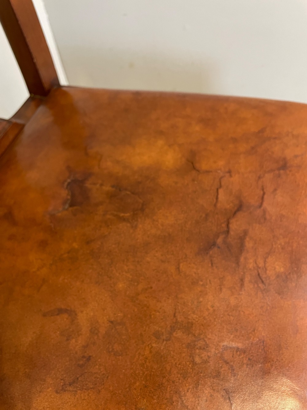 Set of six solid mahogany Chippendale style dining chairs circa 1890 View XVII