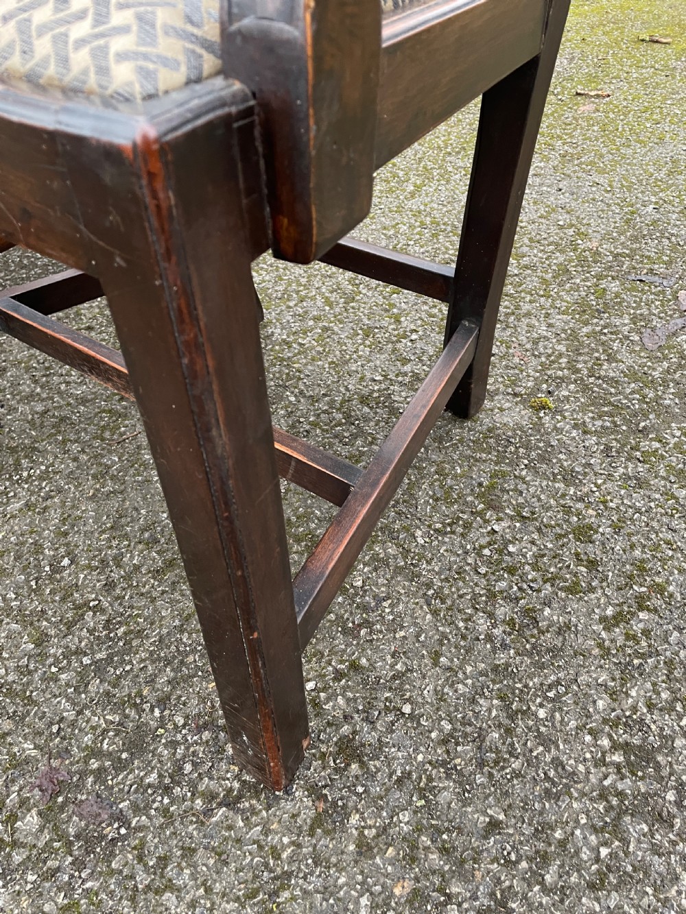Set of ten C19TH solid mahogany Chippendale style dining chairs  View XI
