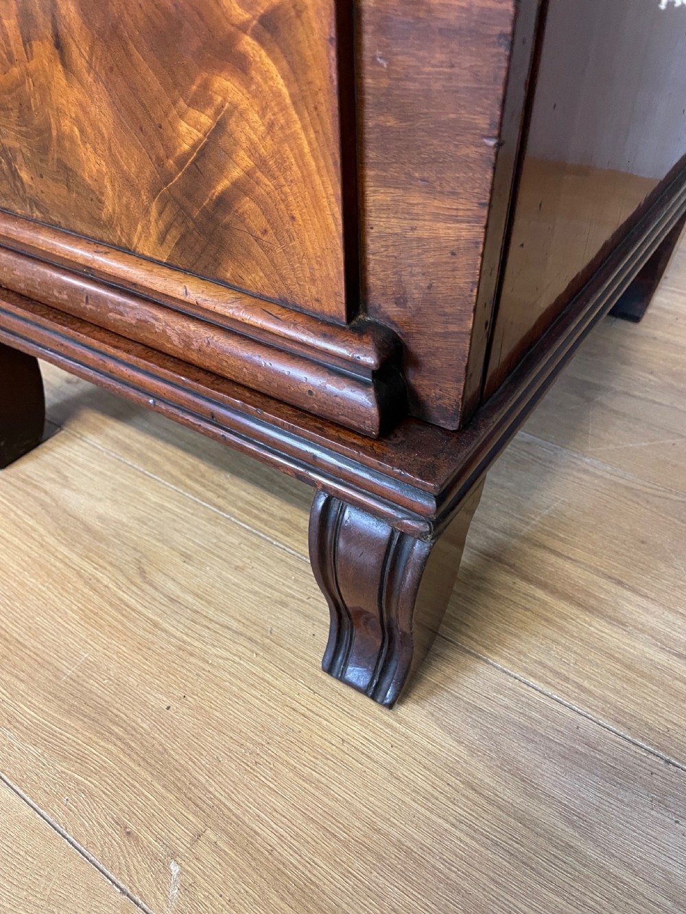 Pair of Regency flame mahogany bedside cabinets View X
