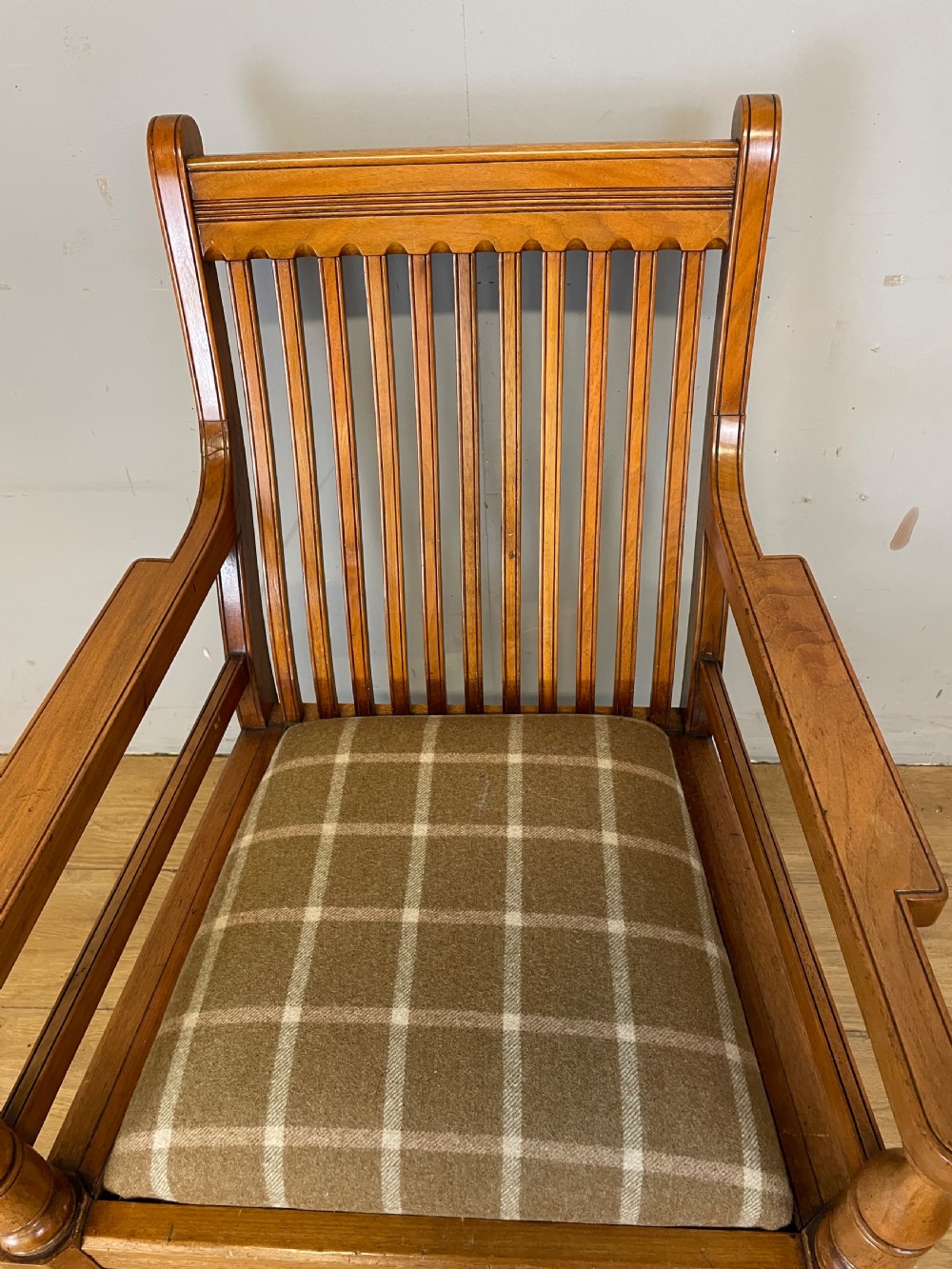 Walnut Arts and Crafts armchair circa 1900 View III