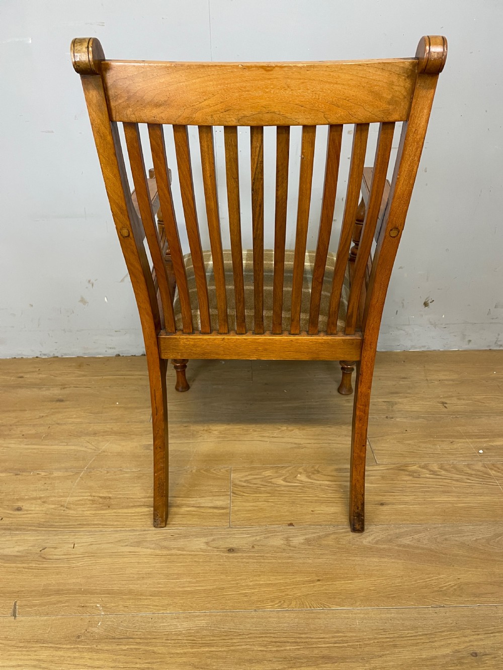 Walnut Arts and Crafts armchair circa 1900 View VI