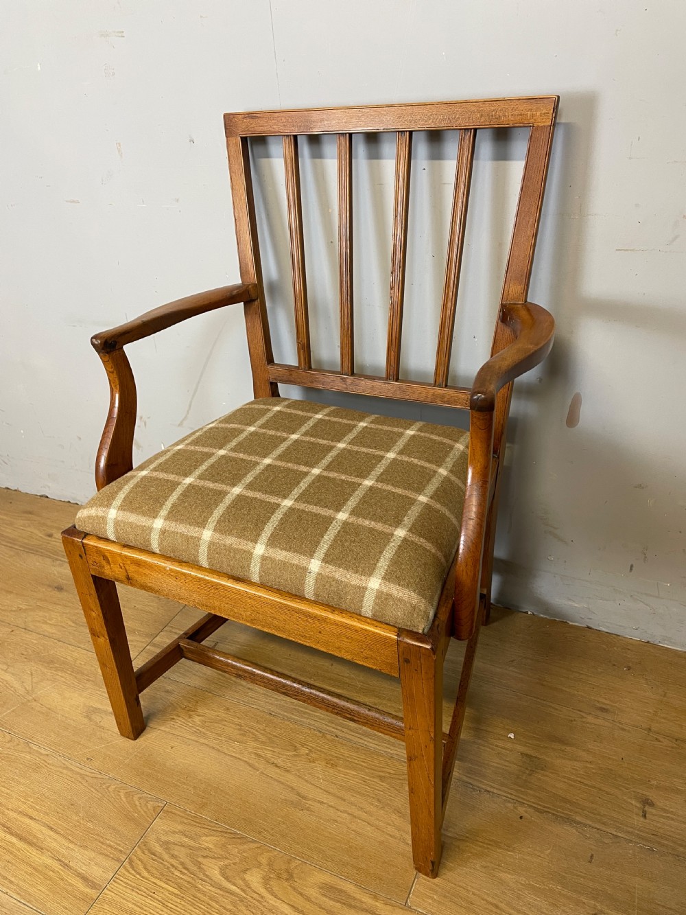 Georgian elm country armchair circa 1800
