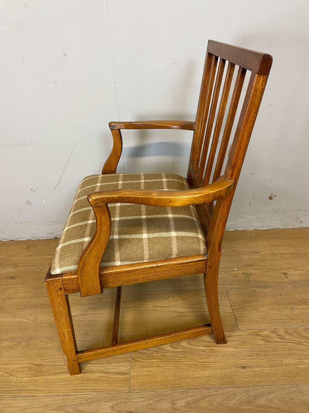 Georgian elm country armchair circa 1800 View IV