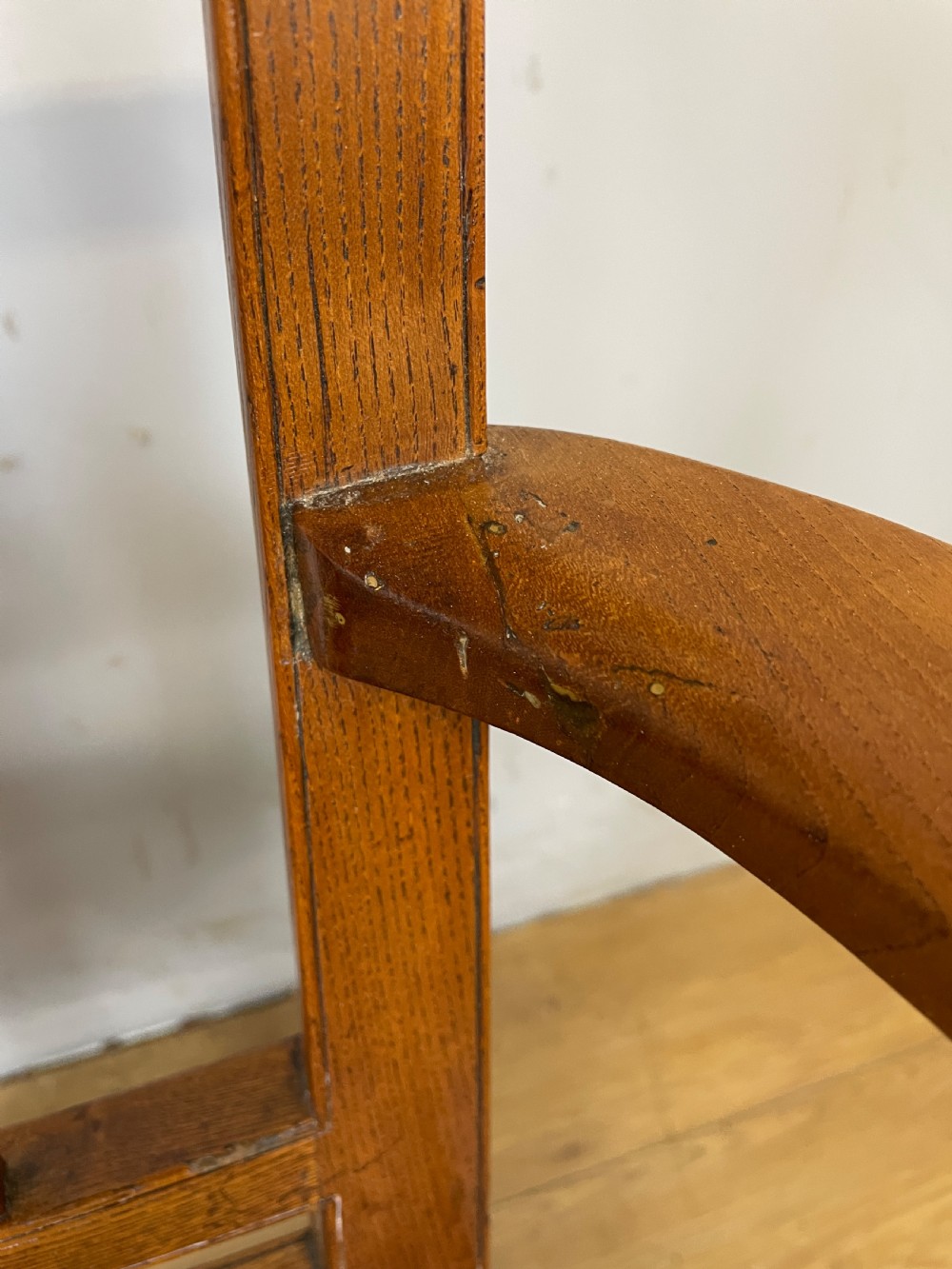 Georgian elm country armchair circa 1800 View VIII
